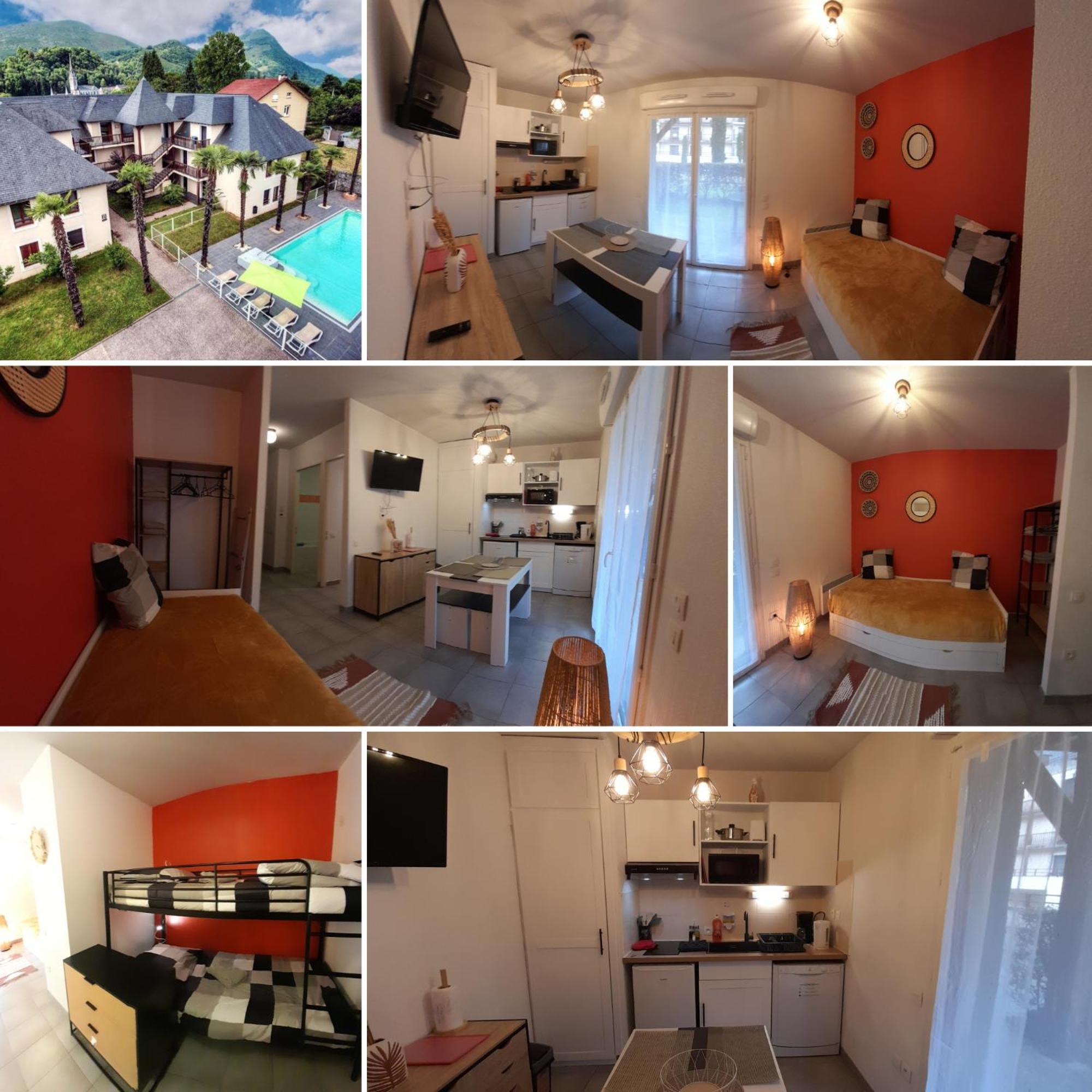 Appartement Du Chamois Roux, Dans Residence De Tourisme 3 Etoiles 루르드 외부 사진